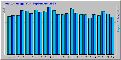 Hourly usage for September 2023