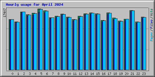 Hourly usage for April 2024