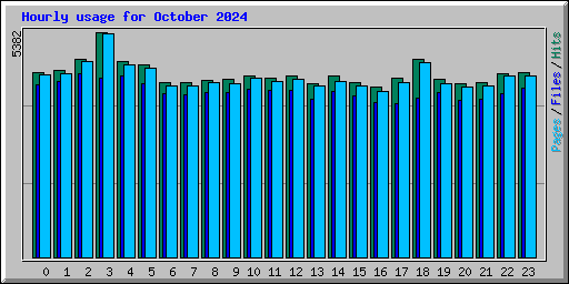 Hourly usage for October 2024